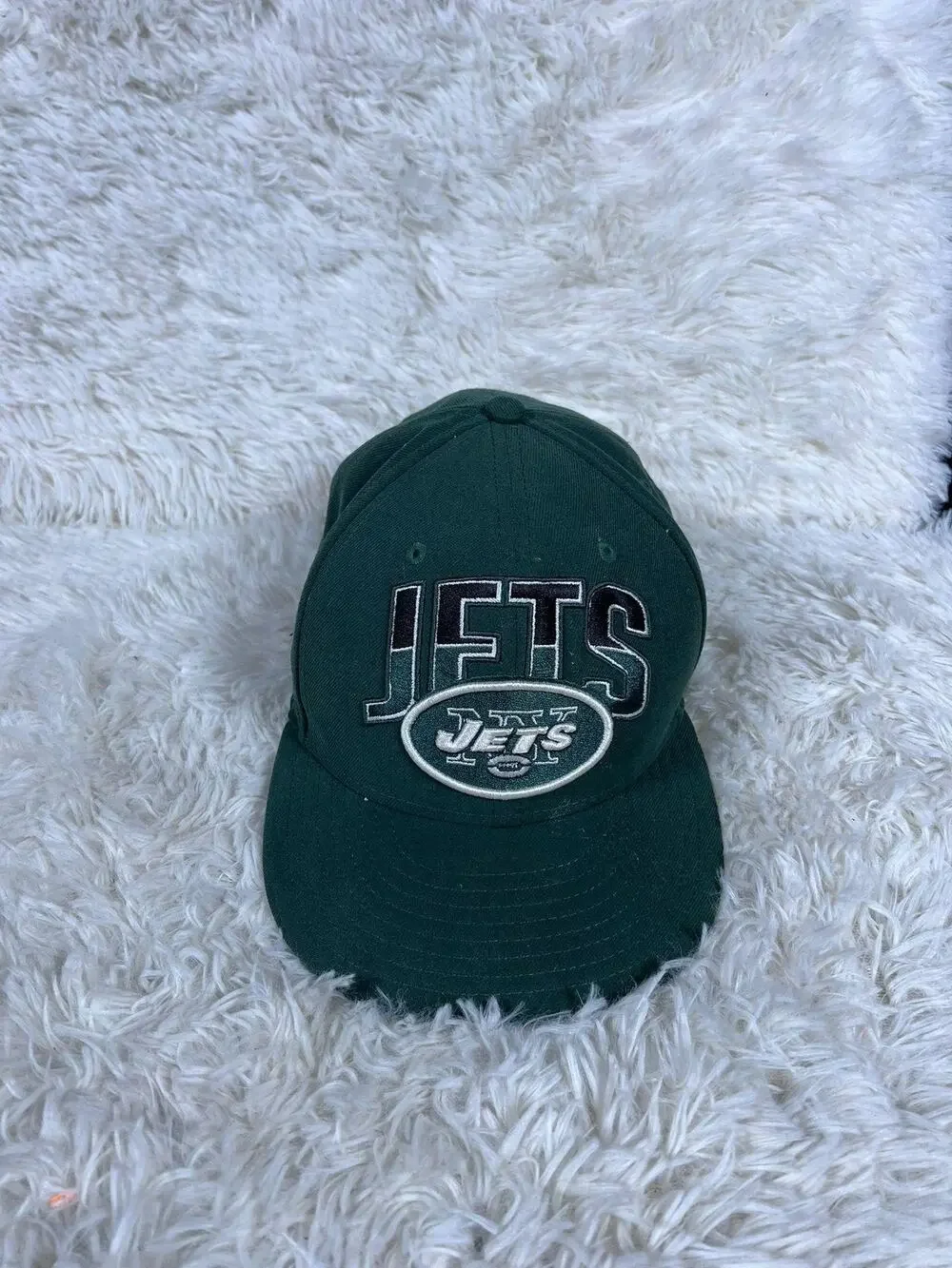 New York Jets Hat Cap Fitted Mens 7 3/4 Green NFL Football New Era 59FIFTY